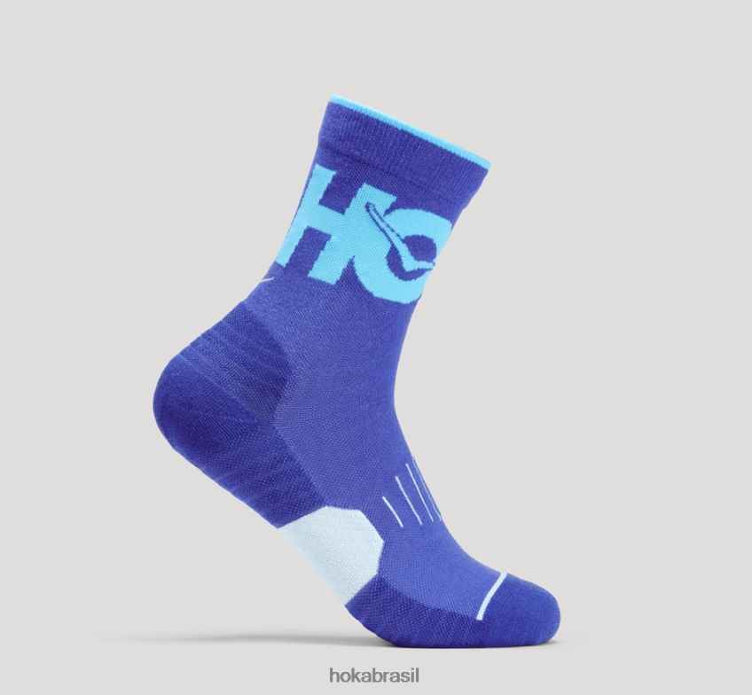 meia de corrida Hoka mulheres RNZ040383 azul/azul mergulho