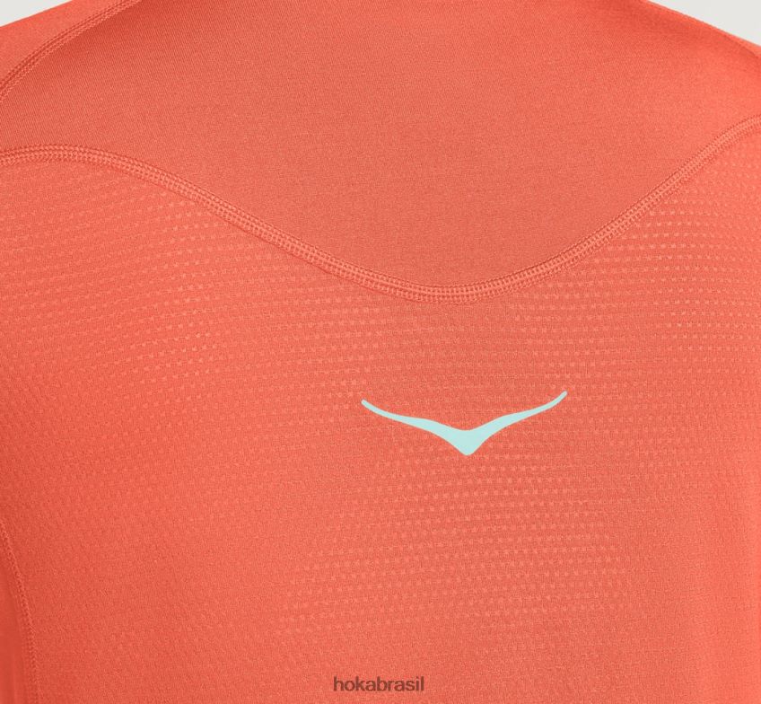 camada intermediária merino Hoka mulheres RNZ040333 camélia