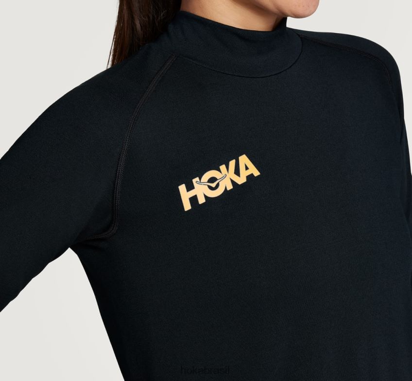 camada intermediária merino Hoka mulheres RNZ040336 camélia