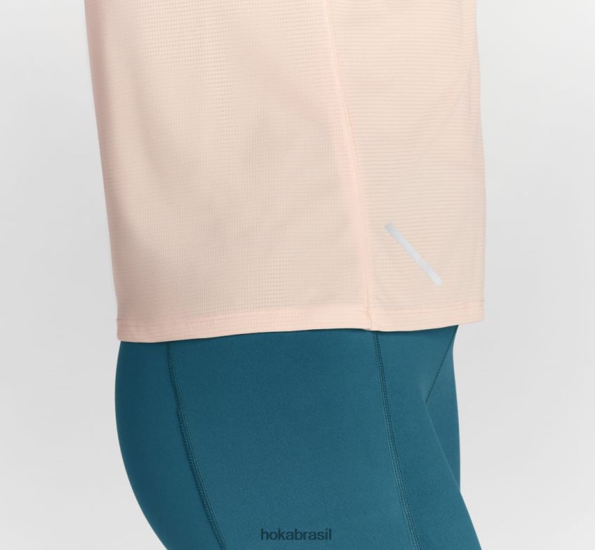 deslizar manga curta Hoka mulheres RNZ040335 branco