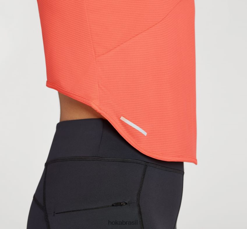 tanque deslizante Hoka mulheres RNZ040338 camélia