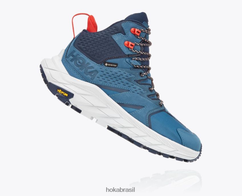 Anacapa Mid GTX Hoka mulheres RNZ040173 verde-azulado real/espaço sideral