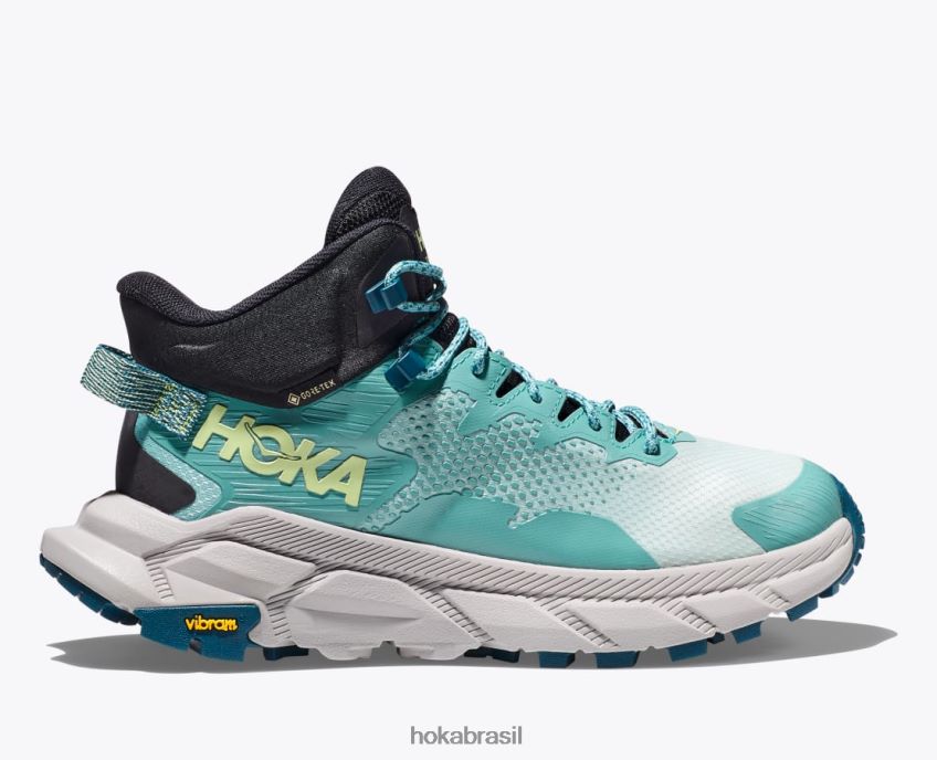 código de trilha gtx Hoka mulheres RNZ040142 vidro azul/cortina costeira