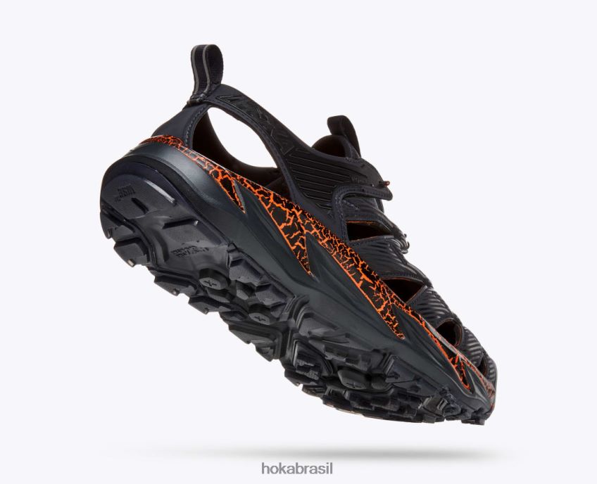 esperança Hoka mulheres RNZ040161 azul grafite/caqui laranja