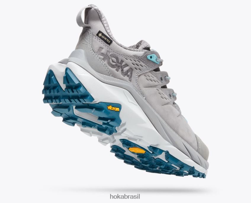 kaha 2 baixo gtx Hoka mulheres RNZ040189 pele de tubarão/coral azul