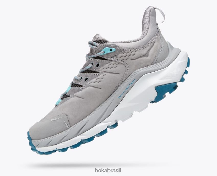 kaha 2 baixo gtx Hoka mulheres RNZ040189 pele de tubarão/coral azul