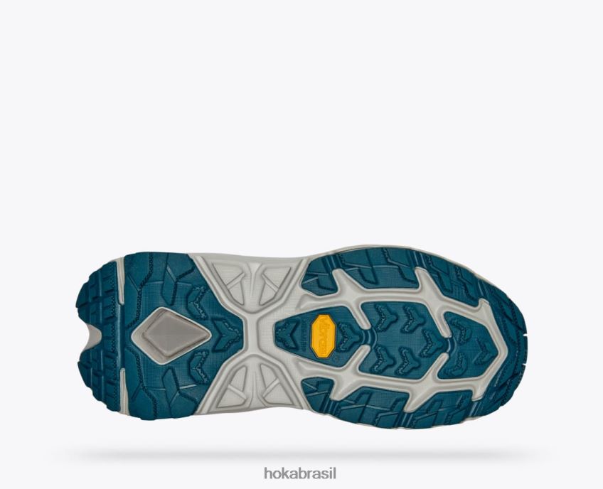kaha 2 baixo gtx Hoka mulheres RNZ040189 pele de tubarão/coral azul