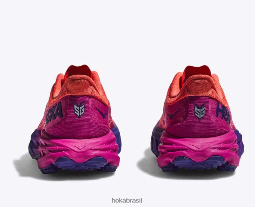 bode veloz 5 Hoka mulheres RNZ040238 festival fúcsia/camélia