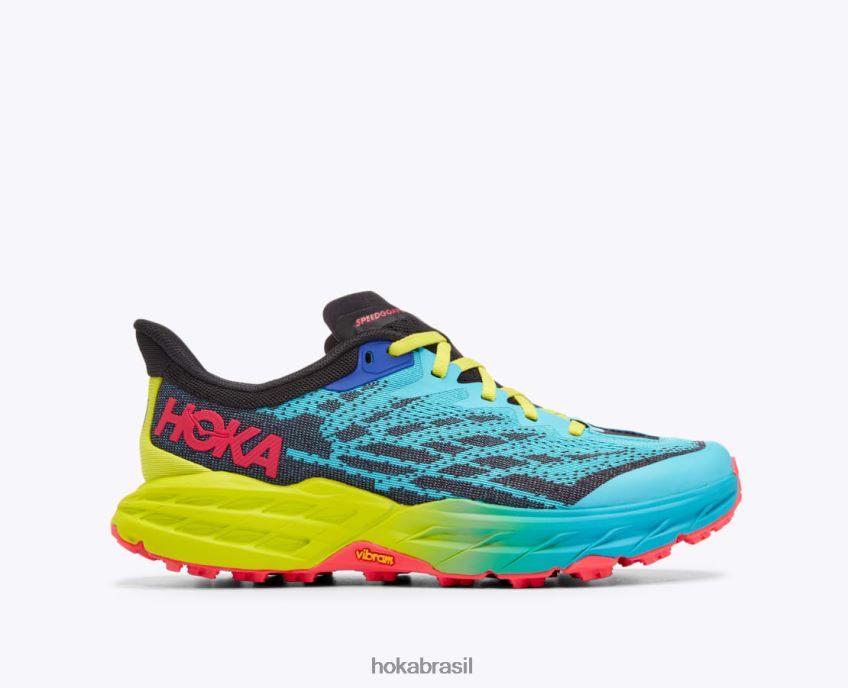 bode veloz 5 Hoka mulheres RNZ040241 mergulho azul/preto