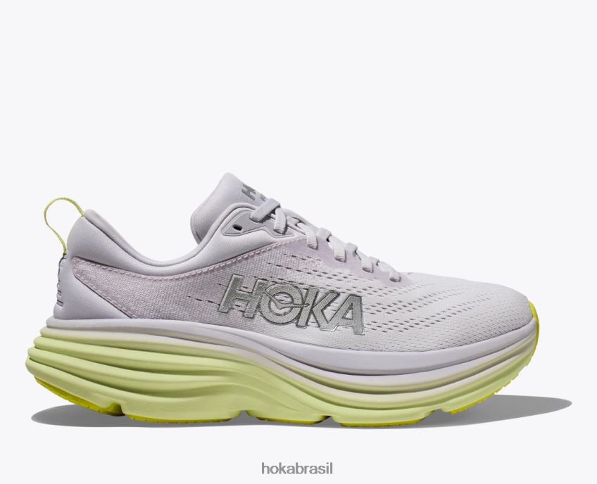 Bondi 8 Hoka mulheres RNZ04013 nuvem nimbo/luminária verde