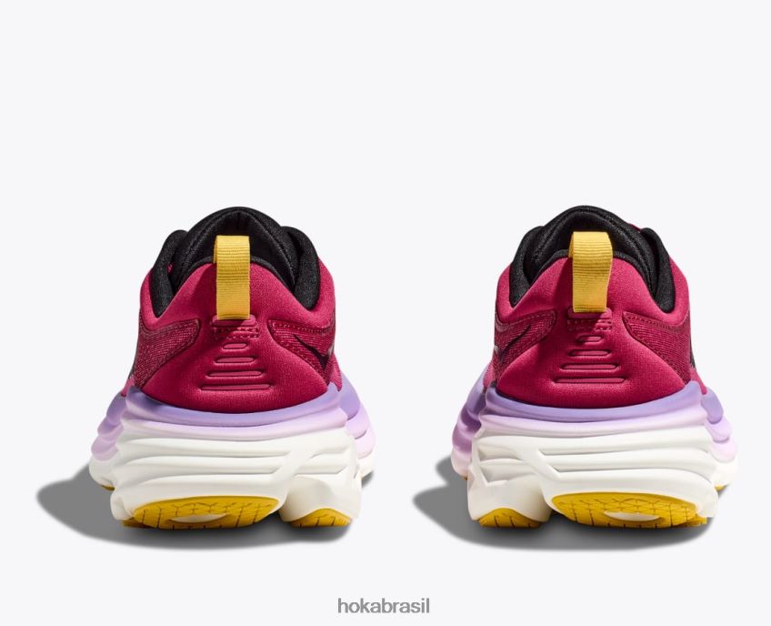 Bondi 8 Hoka mulheres RNZ0408 cerejas jubileu/mil-folhas rosa