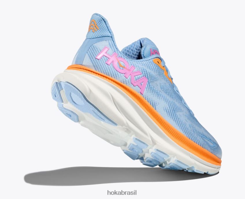 Clifton 9 Hoka mulheres RNZ040224 arejado azul/água gelada