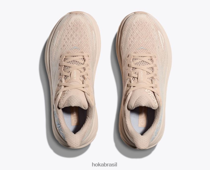 Clifton 9 Hoka mulheres RNZ0406 areia móvel/gemada