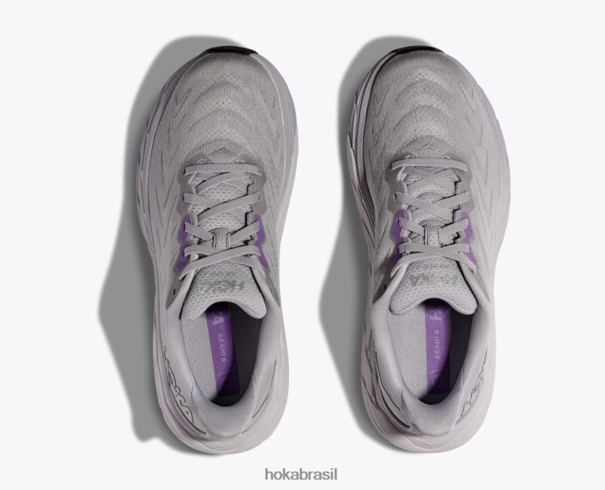 arahi 6 Hoka mulheres RNZ040250 névoa do porto/prata