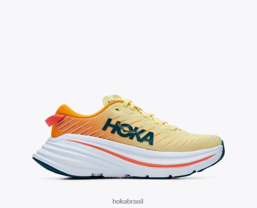 bondi x Hoka mulheres RNZ04057 pera amarela/amarelo radiante