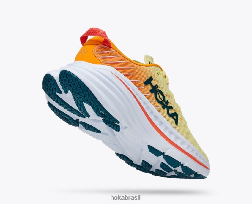 bondi x Hoka mulheres RNZ04057 pera amarela/amarelo radiante