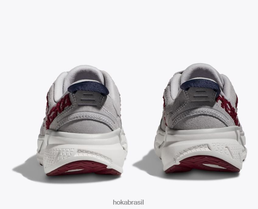 bordado clifton l Hoka mulheres RNZ040202 rocha lunar/cabernet