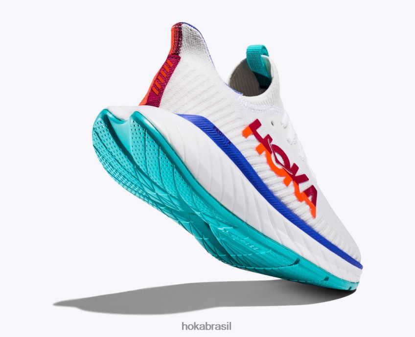 carbono x 3 Hoka mulheres RNZ04044 branco/chama
