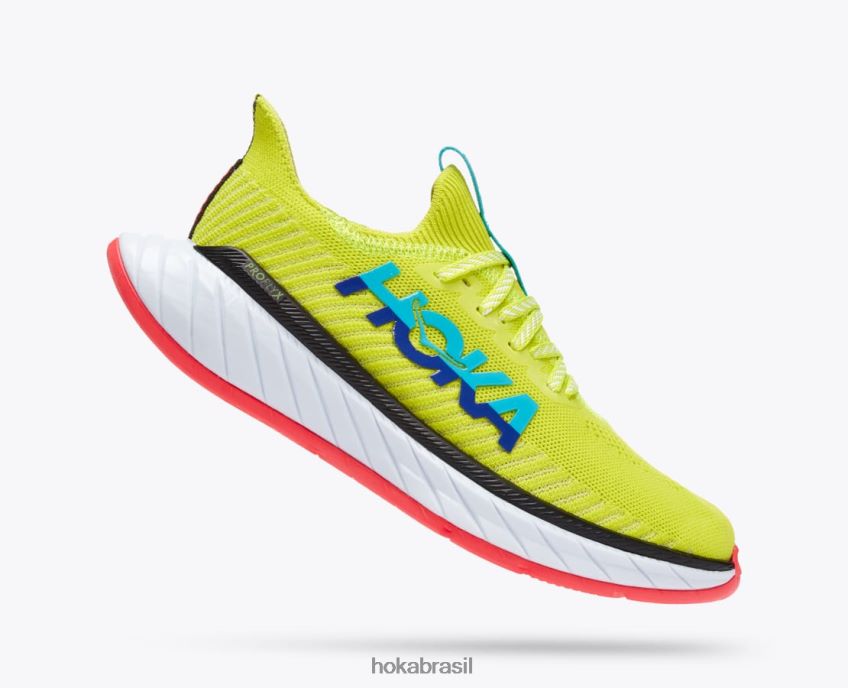 carbono x 3 Hoka mulheres RNZ04047 prímula/azul mergulhador