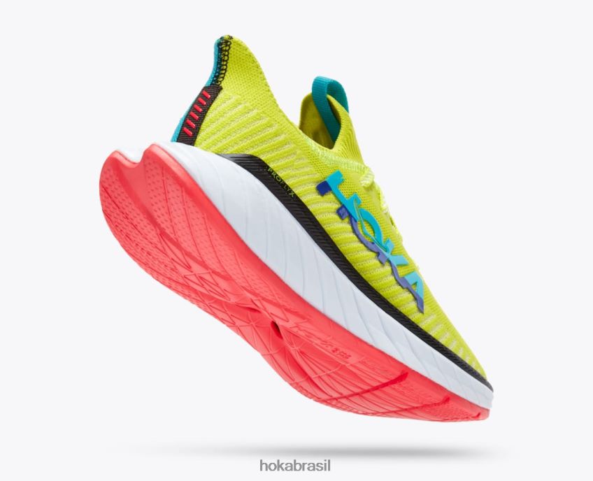 carbono x 3 Hoka mulheres RNZ04047 prímula/azul mergulhador