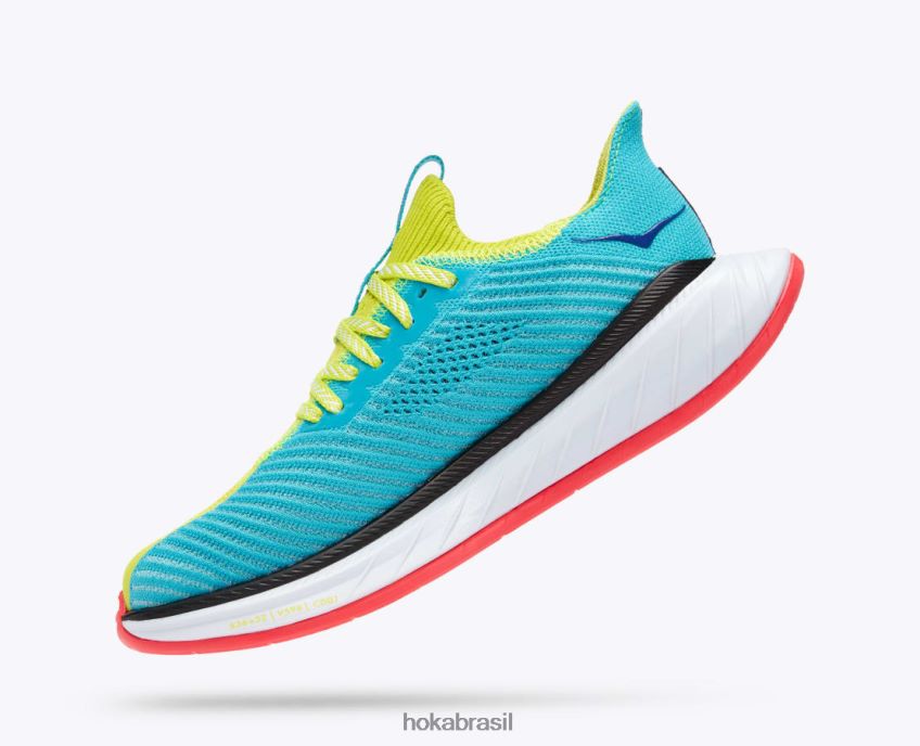 carbono x 3 Hoka mulheres RNZ04047 prímula/azul mergulhador