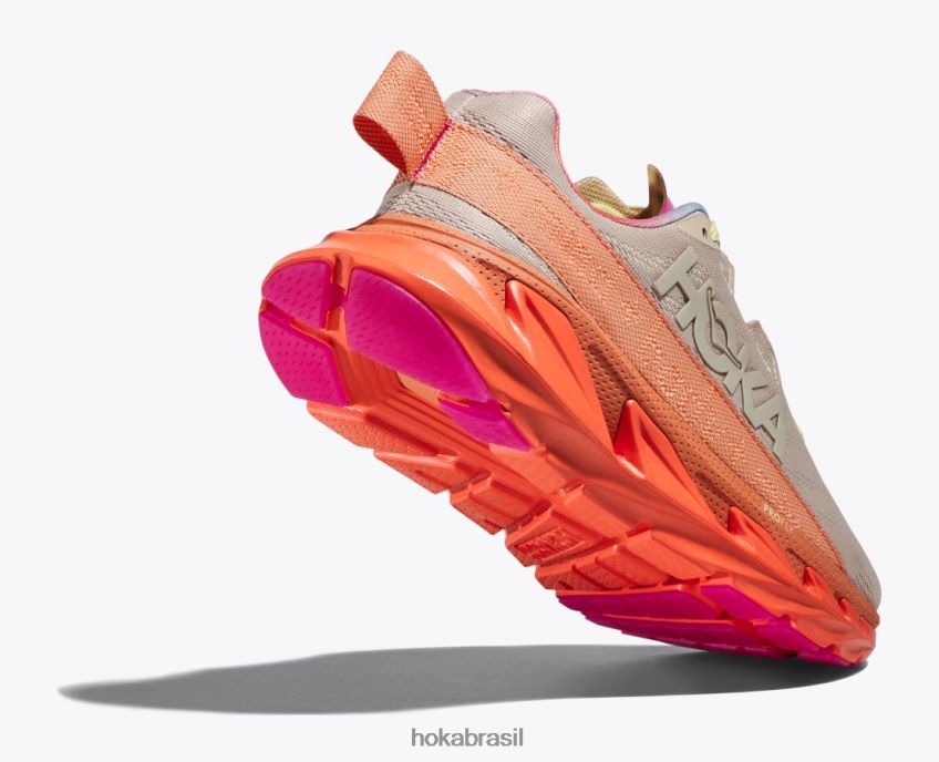 elevon 2 Hoka mulheres RNZ04054 areia movediça/camélia