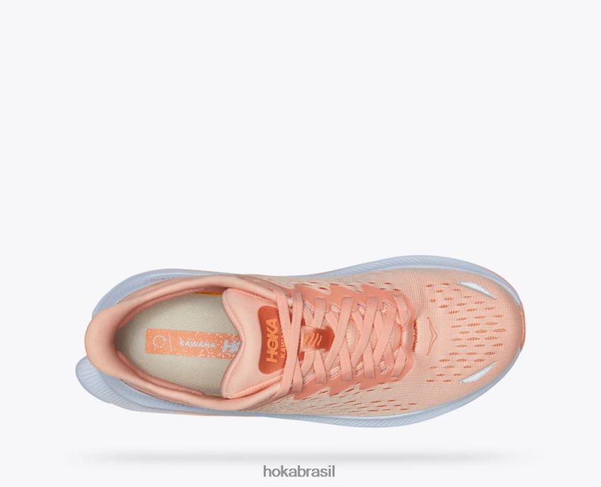 kawana Hoka mulheres RNZ04087 parfait de pêssego/concha coral
