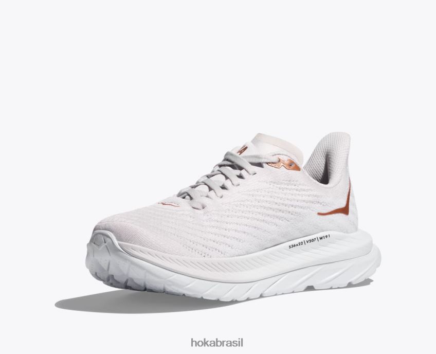 mach 5 Hoka mulheres RNZ04028 branco/cobre