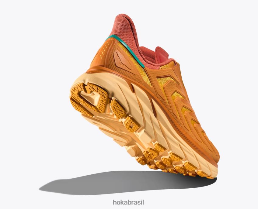 projeto clifton Hoka mulheres RNZ04060 sol do deserto/ocre queimado