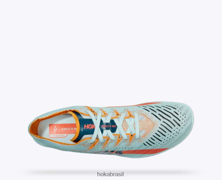cielo x md Hoka mulheres RNZ040309 vidro azul/amarelo radiante