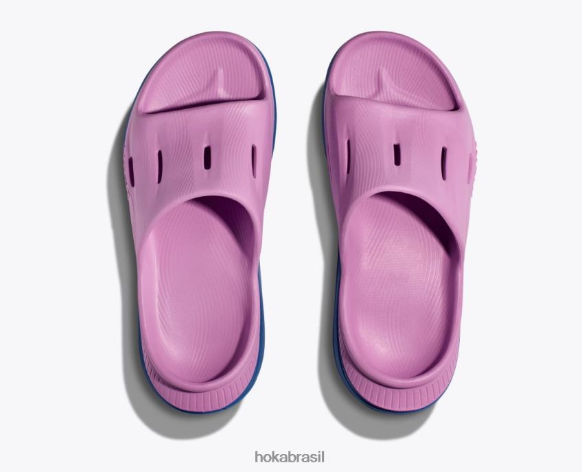 ora recuperação slide 3 Hoka mulheres RNZ040280 ciclâmen/céu costeiro